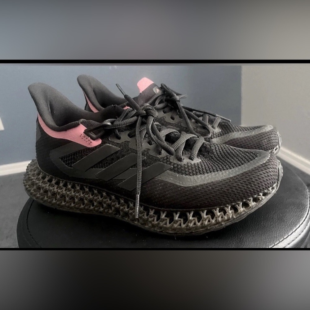 Adidas Women's Black and Pink Athletic Shoes